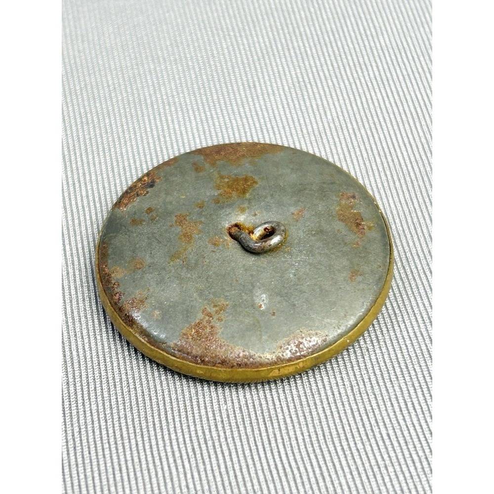 Vintage Leaf Design Large Metal Marcasite Style Buttons Set Of 2 READ - Picture 6 of 14